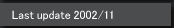 Last update 2002/11